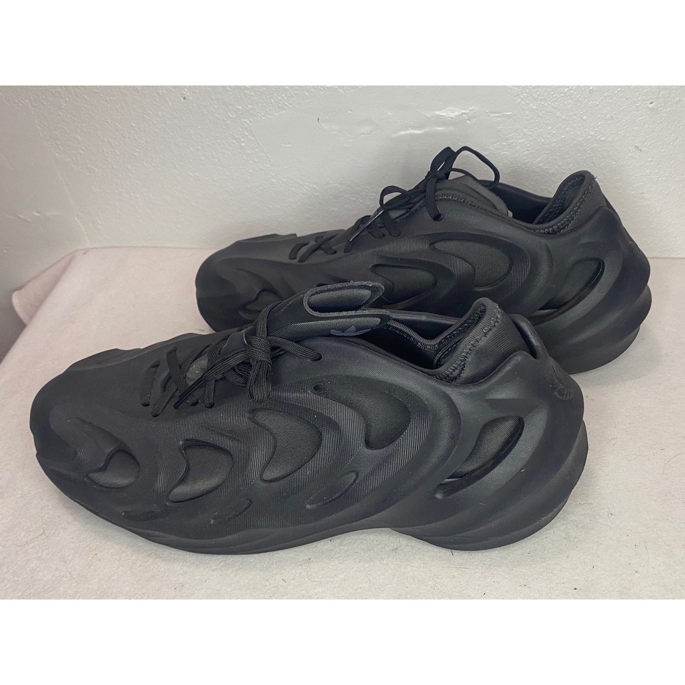 Adidas AdiFOM‎ Q Sneakers Mens 10.5 Black HP6581 Foam Cutout Techwear Shoes